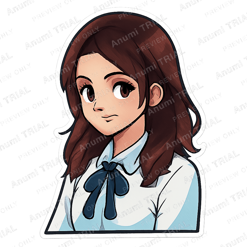 Anime sticker — transparent PNG